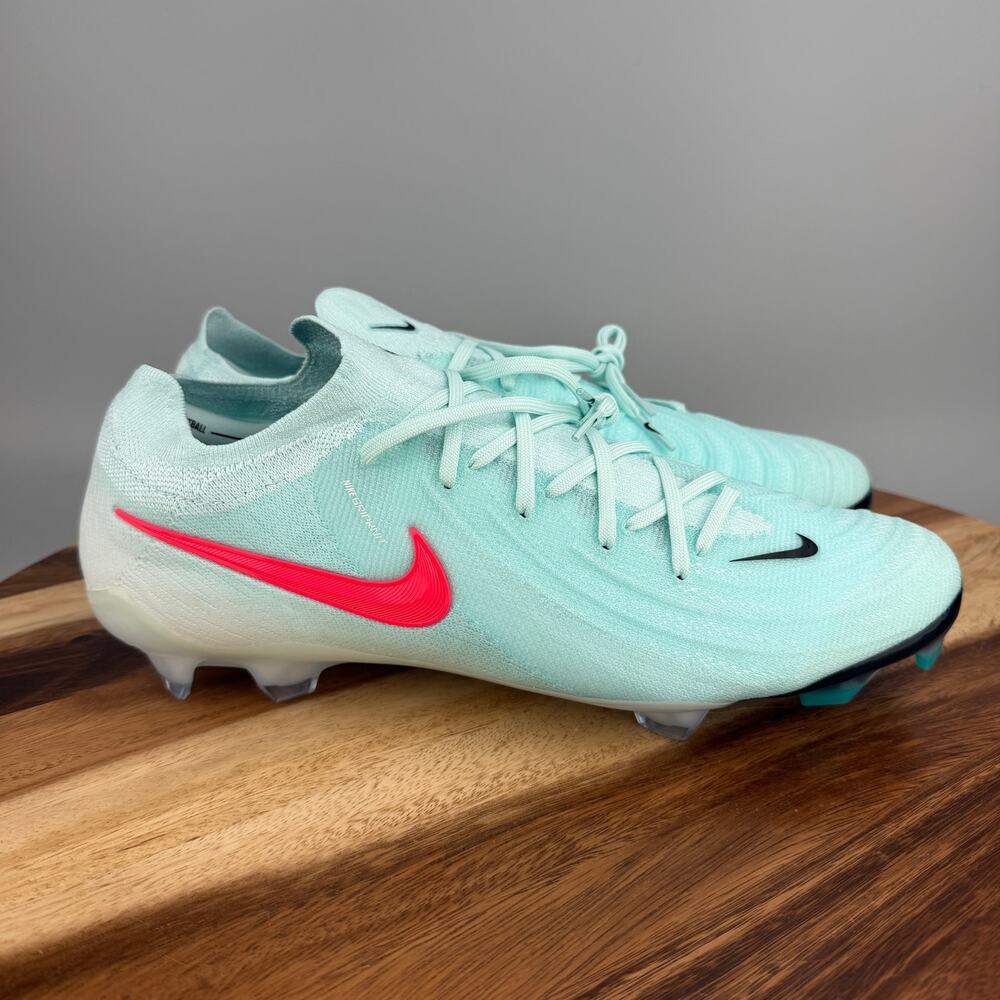 Nike Phantom GX Elite 2 FG Men's 11 Mint/ Atomic Red Soccer Cleats FJ2559 300